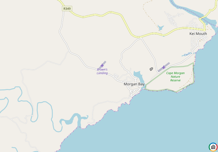 Map location of Morgans Bay